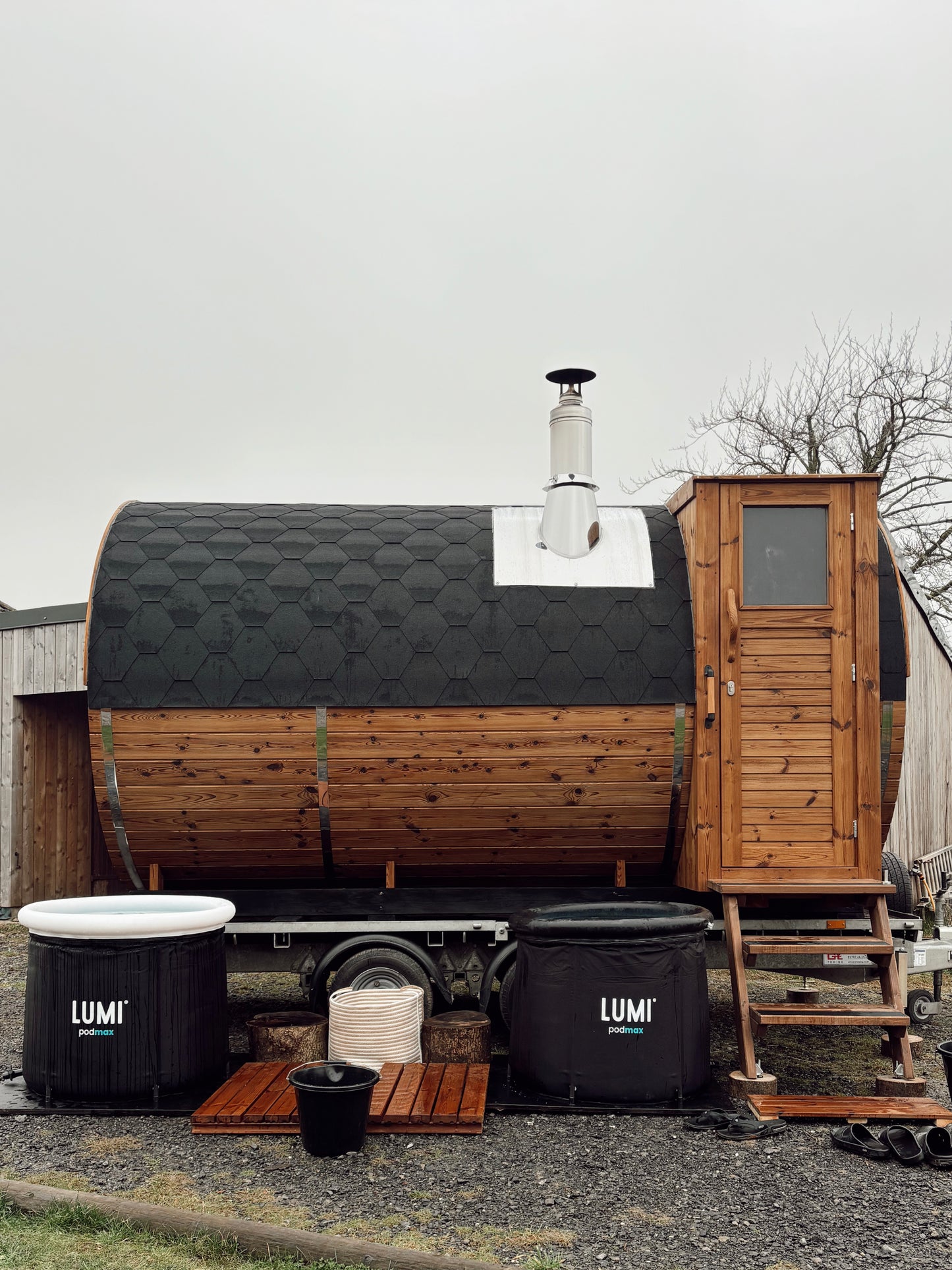 MOBILE PRIVATE SAUNA AND COLD PLUNGE HIRE