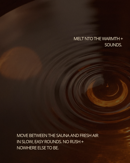 SAUNA & SOUND BATH | 7th NOVEMBER