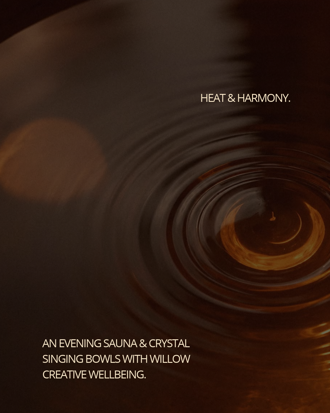 SAUNA & SOUND BATH | 7th NOVEMBER