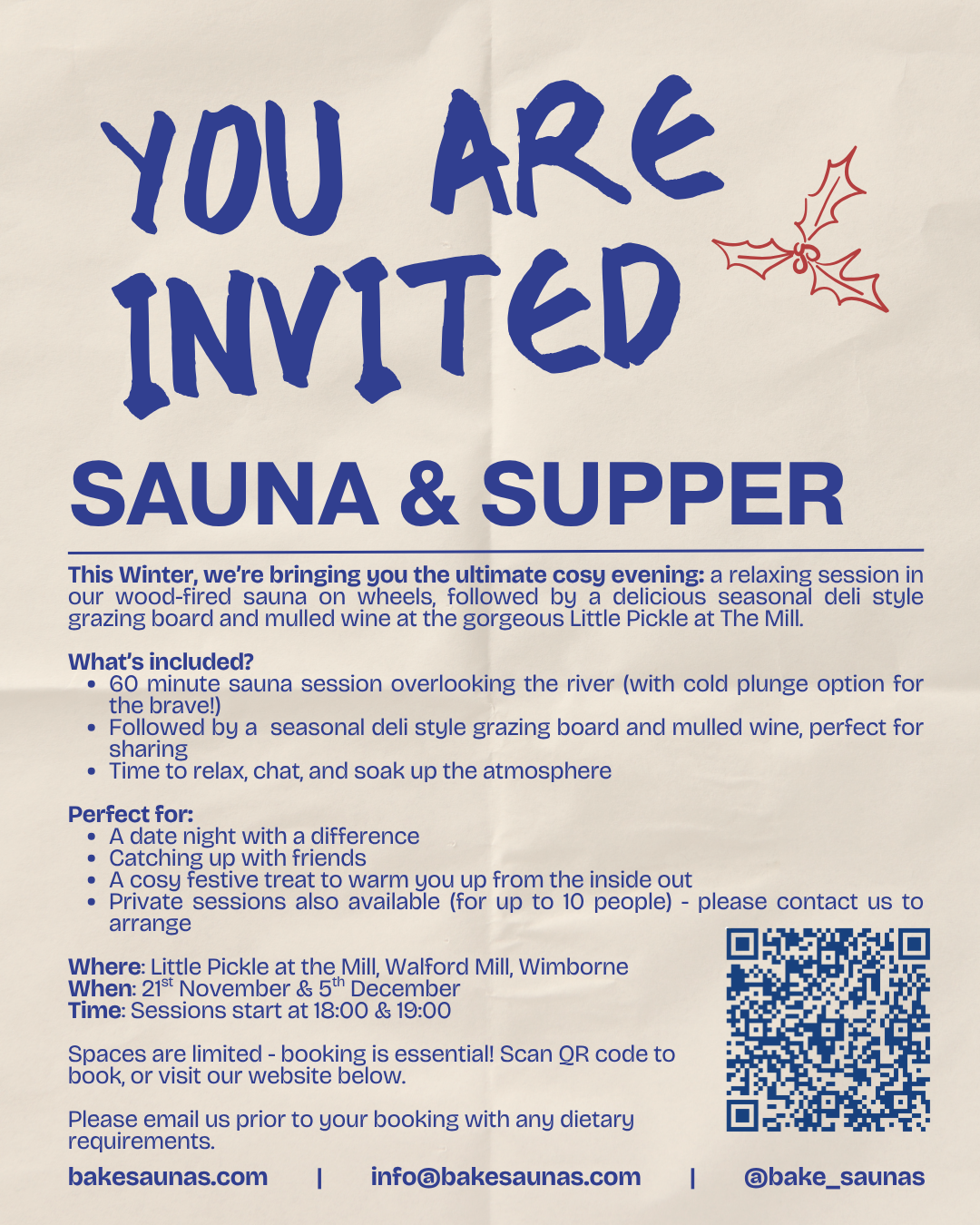 SAUNA & SUPPER | LITTLE PICKLE